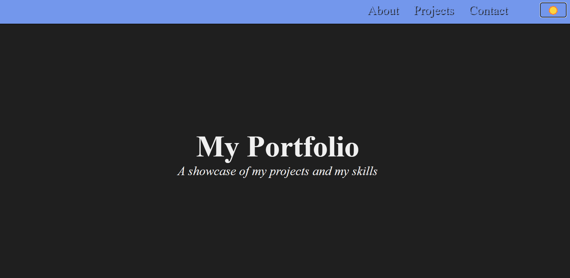 screenshot from my Portfolio